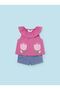 Newborn Baby Girl 4 Piece Shorts Set 1634 - 2