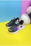 Daily Unisex Children's Black Sneaker with Rubber Laces and Velcro Breathable Sports Shoes 080 - 8