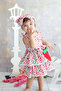 Girl's Cherry Dress with Bag and Headband - 6