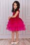 Girl's Sequined Tulle Dress Fuchsia - 5