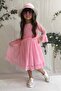 Girl's Pink Hat Laced Princess Dress