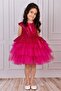 Girl's Sequined Tulle Dress Fuchsia