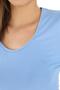 V-Neck Slim Fit T-Shirt-Blue - 5