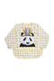 Patterned Character Printed Sleeves Wearable Baby Food Bib
