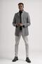 Prevailing Collar Slimfit Stamp Coat - Button Closure, Side Pockets and Lining - 3
