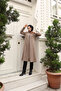 Hooded Zippered Pocket Cashew Coat - 5