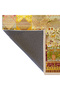 Barcelona Collection Green and Yellow Tones Flowers and Animal Figures Pattern Vintage Decorative Carpet 03 - 5