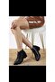 Front Zipper Black Leather Boots New Season Trend Stylish 01 - 3