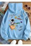 Copy - Malkoçbey the Galaxy Printed Hooded Sweatshirt