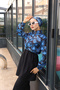 Leyla Beli 3-Piece Fully Covered Hijab Swimsuit Made of Water-Repellent Fabric with Adjustable Elastic - 4