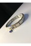 Italian Charm Nomi Steel Bracelet, Evil Eye Bead Heart Detail, Gift Bracelet for Lover, Spouse - 4