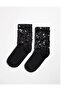 Black Sequined Black Socks - 2