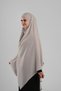 Milk Coffee Practical Instant Wearable Hijab Scarf Crepe Lace-Up Souffle Hijab 2313_26 - 3