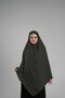 Khaki Practical Instant Snap Hijab Scarf Crepe Lace up Souffle Hijab 2313_09