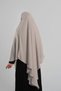 Milk Coffee Practical Instant Wearable Hijab Scarf Crepe Lace-Up Souffle Hijab 2313_26 - 4