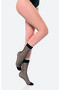 Sofia Black Socket Filet Socks