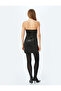 Strapless Sleeveless Draped Slim Fit Mini Evening Dress - 4