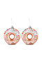 New Year New Year Set of 2 Donut Tree Ornament Pink 8.5 cm - 4
