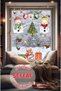 Reversible New Year Christmas Snowman and Gifts Christmas Ornament Sticker Set
