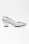 Women's Silver Glitter Daily Soft Sole Shoes - 2