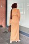 Sleeveless Skirt with Embroidered Hem Knitwear Dress Milk Coffee Color - 4