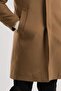 Collar Classic Cut Buttoned Long Bowl Men's Coat - 7