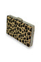 Feathered Imported Leopard Patterned Evening Bag Evening Bag - 2