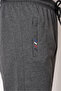 Black-navy blue-anthracite Men's Zipper Pocket Embroidery Detailed Straight Leg Comfortable Cut 3-Piece Sweatpants - 6