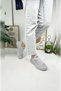 Daily Women's Men's Sneaker Breathable Lightweight Walking Laceless Flexible Ice Gray Sports Shoes 041F - 6