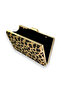 Feathered Imported Leopard Patterned Evening Dress Bag Evening Bag Wedding Engagement Graduation - 3