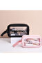 3 Piece Waterproof Premium Quality Travel, Makeup and Cosmetic Bag Black - 4