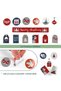 New Year's Themed Sticker Set, 63 Stickers, New Year's Gift Package Labels, 21 Different Types - 2