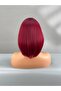 Red Short Bob Cut Wig - 4