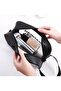 3 Piece Waterproof Premium Quality Travel, Makeup and Cosmetic Bag Black - 5