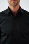 Classic Collar 100% Cotton Comfort Fit Black Men's Shirt - 8