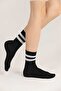 Black Striped Tennis Socks - 3