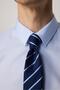 Blue Slim Fit Ekoteks - 100% Cotton, Certified, No Ironing Shirt - 3