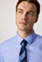 Men's Slim Fit Slim Fit Long Sleeve Non-Iron No-Iron Blue Shirt - 5