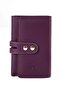 Genuine Leather Women's Card Holder and Wallet with Gold Detailing