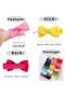 4-Piece Fully Lined Bow Model Soft Baby Hair Clips - Colorful Children's Hair Clips Color-3 - 2