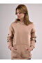 Brown Printed 3 Thread Raster Hooded Sweatshirt - 4