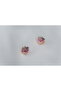 Colorful Stone Leaf Patterned Stainless Steel Charm