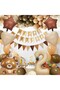 Cute Bear Themed Age Number Foil Ballone Birthday Party Set Ornament - 3