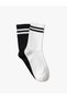 Set of 2 Tennis Socks Multi Color with Stripe Detail