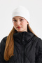 White Thermal 100% Cotton Soft 2 Style in 1 Beanie Premium Cuts Series - 8