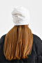 White Thermal 100% Cotton Soft 2 Style in 1 Beanie Premium Cuts Series - 6