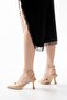 St-004 Nut Patent Leather Daily 7 cm Heeled Shoes - 3