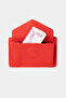 9116 Genuine Leather Magnetic Special Design Women's Wallet Red - 6