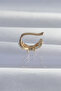 Brass Gold Color Zircon Stone Plated Earcuff Earring Tj-Bkp9337 - 2