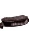 Aiden Genuine Leather & Canvas Mini Crossbody Messenger Bag Brown - 4